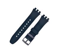 Bracelet de remplacement en silicone de qualité supérieure pour montre Swatch NavyBlue 17 mm
