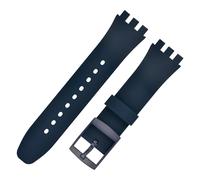 Bracelet de remplacement en silicone de qualité supérieure pour montre Swatch NavyBlue 20 mm