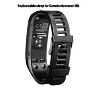 Bracelet de remplacement en silicone - Pour Garmin Vivosmart HR - Noir - Installation facile - Silicone haute qualité