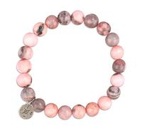 Bracelet de Retraite, Cadeau de Départ pour Femme Homme Bracelet Pierre Naturelle avec Carte de Message Départ Inspirant au Revoir Nouvel Emploi Cadeau pour Collègue Enseignant Amis (Rose)
