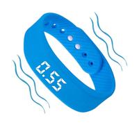 Bracelet de réveil, confortable et portable en silicone, alarme de poignet vibrante pour dormeurs - pour se déplacer dans un dortoir, une bibliothèque, une chambre à coucher, un voyage, des personnes