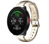 Bracelet de sport compatible avec montre intelligente Polar - 20 mm, 22 mm - En silicone souple pailleté - Compatible avec Polar Unite, Ignite, Ignite 2, Ignite 3, Pacer, Pacer Pro, Vantage V3, Grit X