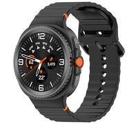 Bracelet de sport compatible avec Samsung Galaxy Watch 8, Samsung Galaxy Watch8 Classic, bracelet classique réglable en silicone souple avec boucle pour homme et femme (NOIR)