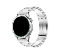 Bracelet De Sport En Acier Inoxydable Et Caoutchouc De 22mm, Adapté For Huawei Watch 5/GT6/5/4/3 Pro 46mm GT Runner 2/Amazfit Active Max/Balance 2(Titanium White,For Huawei Watch 5 4 46m)