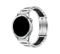 Bracelet De Sport En Acier Inoxydable Et Caoutchouc De 22mm, Adapté For Huawei Watch 5/GT6/5/4/3 Pro 46mm GT Runner 2/Amazfit Active Max/Balance 2(Titanium Black,For Huawei GT6 Pro 46mm)