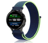 Bracelet de sport en nylon compatible avec Garmin Venu 3S / Venu 2S / Vivoactive 4S / Vivomove 3S, bracelet réglable en nylon souple à dégagement rapide de 18 mm pour Garmin Forerunner 255s/265s pour