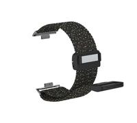 Bracelet de sport en nylon Pour Huawei Watch Fit3, Fit4, Fit4Pro, connecteurs spécialisés, bracelet élastique de remplacement(13 Color Dot Black,For FIT3/4)