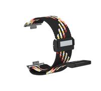 Bracelet de sport en nylon Pour Huawei Watch Fit3, Fit4, Fit4Pro, connecteurs spécialisés, bracelet élastique de remplacement Accessoires(18 Black Rainbow,For fit 4 pro)
