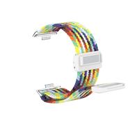 Bracelet de sport en nylon Pour Huawei Watch Fit3, Fit4, Fit4Pro, connecteurs spécialisés, bracelet élastique de remplacement Accessoires(25 Rainbow,For fit 4 pro)