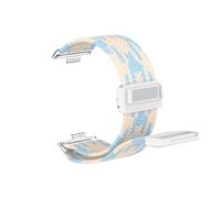 Bracelet de sport en nylon Pour Huawei Watch Fit3, Fit4, Fit4Pro, connecteurs spécialisés, bracelet élastique de remplacement Accessoires(20 Blue Pink,For fit 4 pro)