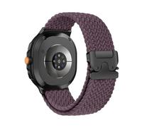 Bracelet de sport en nylon Pour Samsung Galaxy Watch 8 40 mm 44 mm, Band de rechange Pour Galaxy 8 Classic 46 mm, bracelet respirant(Deep purple,For Watch 8 Classic 46mm)