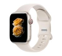 Bracelet de sport en silicone Compatible with Apple Watch Femmes & Hommes (38/40/41/42/44/45/46/49mm) - Doux et étanche pour iWatch Ultra3/2/1 SE3/2/1 Series11/10/9/8/7/6/5/4/3/2/1, Lumière d'étoile