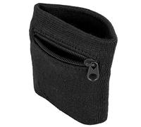 Bracelet de Sport, Portefeuille de Poignet de Sport Unisexe clés de Monnaie Bracelet de Tirette de Stockage pour Le Basket-Ball de Course de Gymnastique(Noir)
