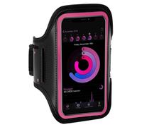 ONEFLOW Brassard de sport pour iPhone 17 Pro, avec fenêtre tactile, brassard pour le sport et l'extérieur, support pour téléphone portable pour le bras, sac de course, rose