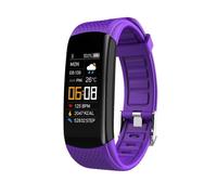 Bracelet de suivi d'activité (violet foncé) étanche IP67 avec surveillance du sommeil et mode sport