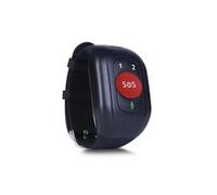 Bracelet de Suivi GPS 4G Appel SOS Capteur température Fréquence Cardiaque Surveillance du Sang Montre for Adultes âgés(Kit1 Red Button)