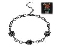 Bracelet de survie ouvert avec carte inspirante et carte inspirante - Bracelet de motivation pour femme et amie - Motif rose noire, M, Cuivre, Pas de gemme