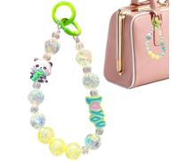 Bracelet de téléphone de perles, cordon de téléphone en | Bracelet de charme de téléphone Panda, Accessoires de cas de téléphone pour femmes et filles, cordon mignon tombe