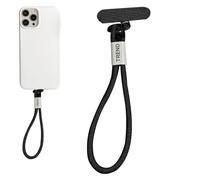 Bracelet de téléphone réglable en polyester, léger 5,51 x 1,57 pouces, sangle avec protection anti-chute pour téléphones portables | pour adolescents, femmes, filles, Ra, Noir, riferimento alla