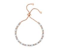 Bracelet de tennis simple pour femme, cadeau Kpop zircon couleur or rose, fait à la main, bracelets à chaîne réglable, bijoux H028 design tendance