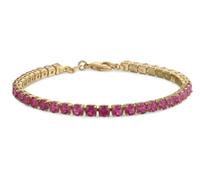 Bracelet De Tennis Tunnel Cocktail 12CTW Solitaire Bleu Marine CZ Plaqué Or