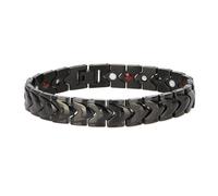 Bracelet de thérapie magnétique - BELLE TECH - Coeur - Acier au titane - 22 x 1,2 cm - Soulagement douleur