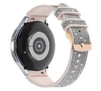 Bracelet DEALELE compatible avec Samsung Galaxy Watch 7/6 / 5/4 40 mm 44 mm / FE / 6 Classic / 5 Pro / 4 Classic, bracelets de rechange en silicone brillants sans espace pour femmes et hommes