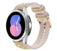 Bracelet DEALELE compatible avec Samsung Galaxy Watch 7/6 / 5/4 40 mm 44 mm / FE / 6 Classic / 5 Pro / 4 Classic, bracelets de rechange en silicone brillants sans espace pour femmes et hommes