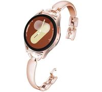 Bracelet DEALELE Compatible avec Samsung Galaxy Watch 7 / FE / 6/5 / 4 / Classic / 3 41 mm / Active 2 40 mm / 44 mm, Bracelet de rechange en métal 20 mm avec diamants scintillants pour Huawei GT3 42