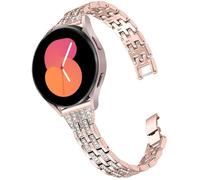 Bracelet DEALELE Compatible avec Samsung Galaxy Watch 7 / FE / 6 / 6 Classic / 5 / 5 Pro / 4 / 4 Classic / 3 41 mm, 20 mm de bandes de remplacement fines en métal diamant pour Huawei GT3 / GT2 42 mm