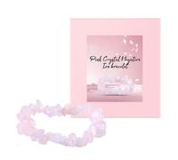 Bracelet décoratif en rose | Bracelet extensible en perles de pierres précieuses | Bracelets naturels pour femme spirituel réglable