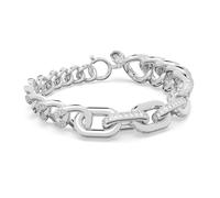 Bracelet Dextera, Pavé, Blanc, Métal rhodié L