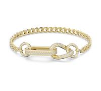 Bracelet Dextera, Pavé, Liens mélangés, Blanc, Placage de ton or L