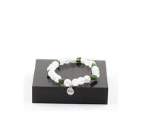 Bracelet brésilien en diopside + perles de quartz brisées du Brésil 8 mm