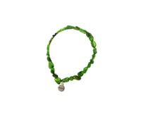 Bracelet en diopside du Brésil, taille adaptable