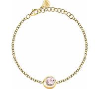 Bracelet discret en or avec quartz rose Semipreziose SAXN11