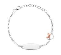 Bracelet Disney pour filles avec Minnie Mouse en argent 925 et zircons, longueur 13-18 cm, bijoux Disney