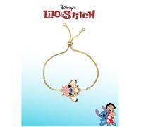 Bracelet doré ajustable Angel - Bijou fantaisie fille / femme - Motif émaillé coloré
