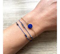Bracelet double lapis lazuli tara