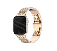Selencia Bracelet dragon en acier pour Apple Watch | 38/40/41/42 mm - Rose Doré