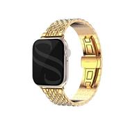 Selencia Bracelet dragon en acier pour Apple Watch | 44/45/46/49 mm - Doré