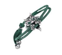 Bracelet Dragon Pour Femme, Joli Bracelet Dragon En Argent, BraceletDragon Tressé En Argent Pour Femme, Accessoire Décoratif Au Design Élégant Pour La Saint-Valentin, Anniversaires Et Anniversaires