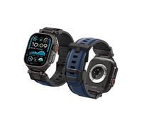 Spigen DuraPro Armor Bracelet en métal durable Compatible avec Apple Watch Ultra 3/2/1 49mm, Series 11/10 46mm, Series 9/8/7 45mm, 44mm - Bleu Marine