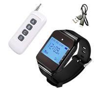 Bracelet d'urgence étanche sans fil avec système d'appel d'infirmière avec affichage LED Récepteur de montre pour hôpital Bracelet d'alerte d'urgence en silicone léger