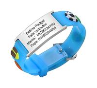 Bracelet d'urgence SOS pour enfants - En silicone étanche - Anti-perte - Bracelet d'identification pour enfants - Personnalisé - Pour filles et garçons