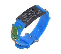 Bracelet d'urgence SOS pour enfants - En silicone étanche - Anti-perte - Bracelet d'identification pour enfants - Personnalisé - Pour filles et garçons