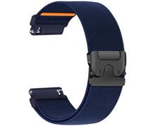 Bracelet élastique 18 mm compatible Garmin Venu 4 41mm/Venu 2S/3S/Vivoactive 4S/Vivomove 3S/Fossil Ladies Gen 6/5E/4/3/ GT6/GT5/GT4 41mm, bracelet nylon souple et réglable pour hommes plus