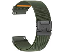 Bracelet élastique 18 mm compatible Garmin Venu 4 41mm/Venu 2S/3S/Vivoactive 4S/Vivomove 3S/Fossil Ladies Gen 6/5E/4/3/ GT6/GT5/GT4 41mm, bracelet nylon souple et réglable pour hommes plus