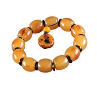 Bracelet élastique bouddhiste en perles naturelles pour un esprit paisible et bracelet en perles, bijoux religieux, pratique du yoga, taille unique, Comme décrit