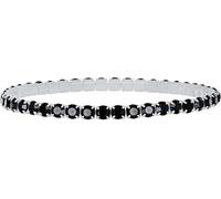 Bracelet élastique de tennis avec cristaux noirs Aura 22270.JET.E